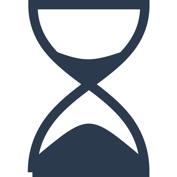 SVG Simple hourglass vector drawing