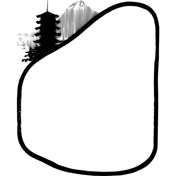 SVG simple japanese frame