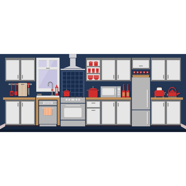 SVG Simple kitchen