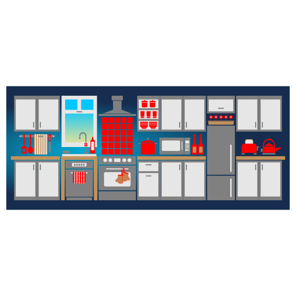 SVG Simple kitchen image