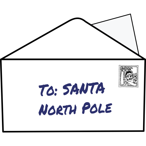 SVG Simple Letter to Santa