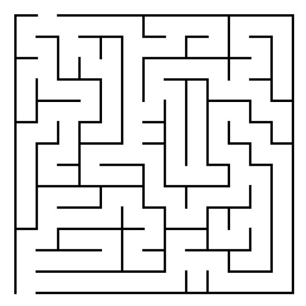 SVG Simple maze puzzle