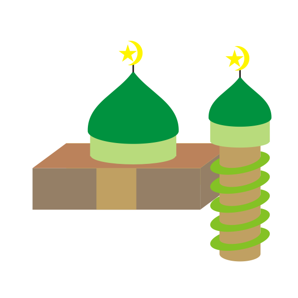 SVG Simple mosque vector graphics