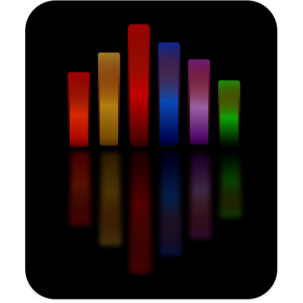 SVG Simple music equalizer vector drawing