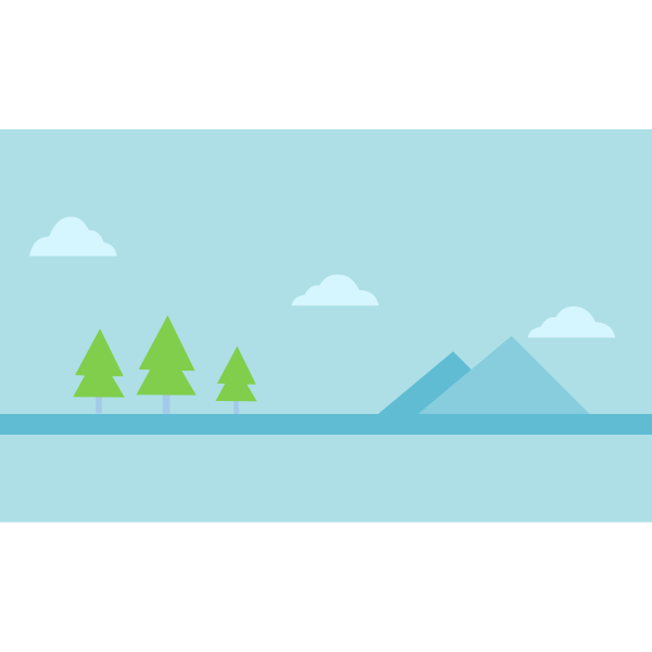 SVG Simple nature banner