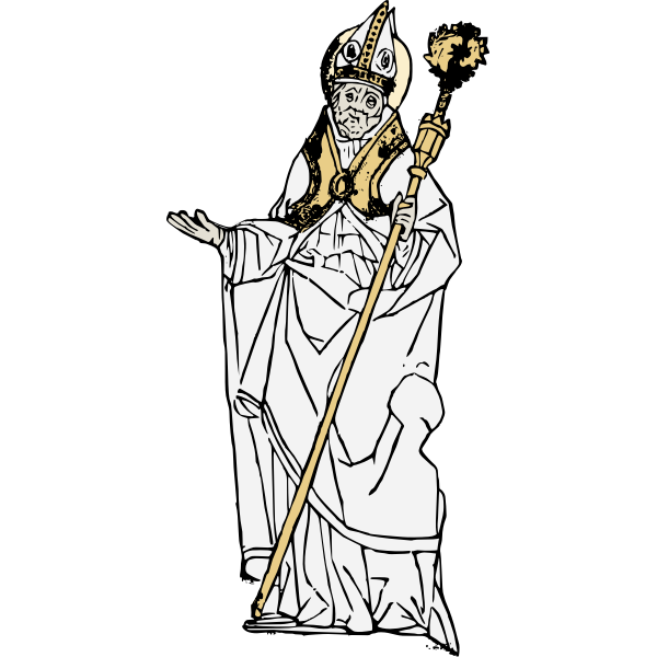 SVG Simple old Pope