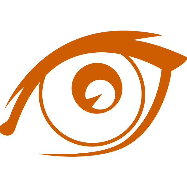 SVG Simple orange eye
