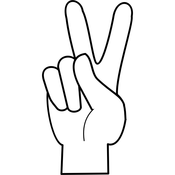 SVG Simple peace sign