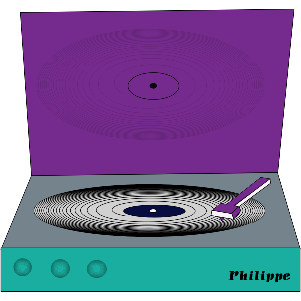SVG Simple Philippe turntable vector clip art
