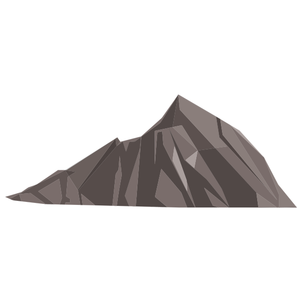 SVG Simple polygons mountain