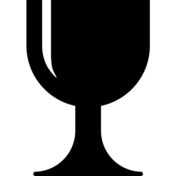 SVG Simple port glass vector image