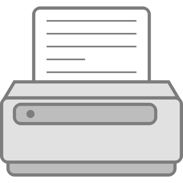 SVG Simple printer vector icon