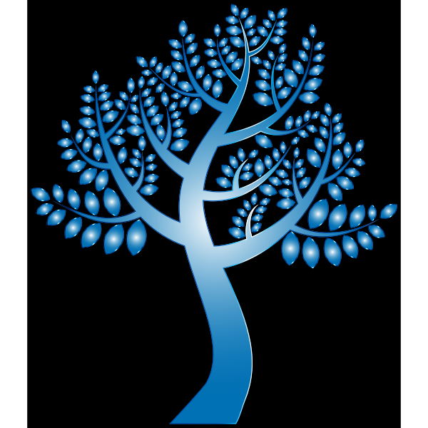 SVG Simple Prismatic Tree 9