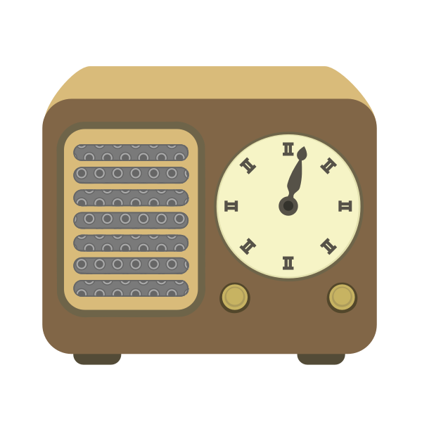 SVG Simple radio vector image