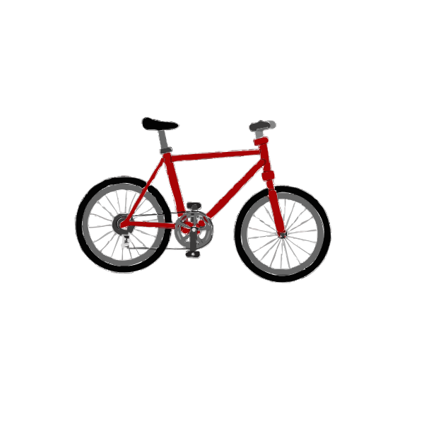 SVG Simple red bike