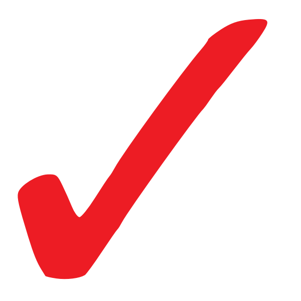 SVG Simple Red Checkmark