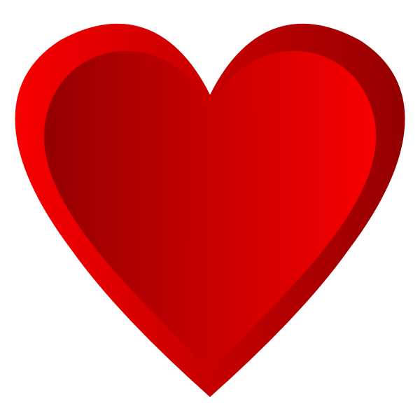 SVG Simple red heart
