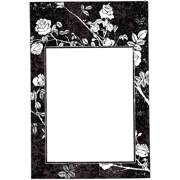 SVG Simple rose Frame