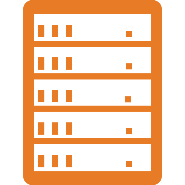 SVG Simple server icon vector image