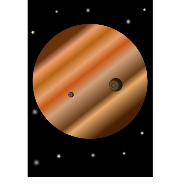 SVG simple space planet
