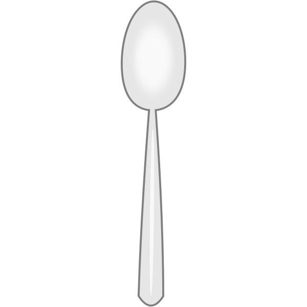 SVG Simple spoon vector image