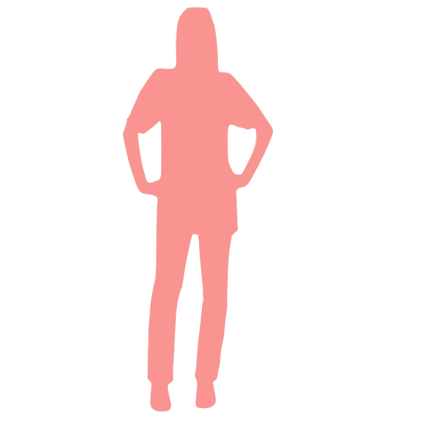 SVG Simple standing girl