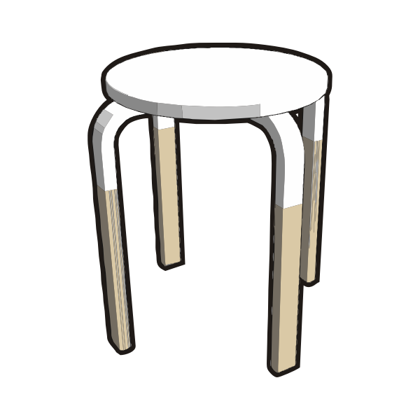 SVG Simple stool