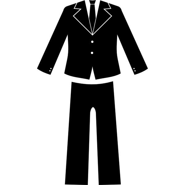 SVG Simple suit silhouette
