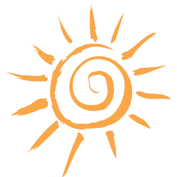 SVG simple sun motif