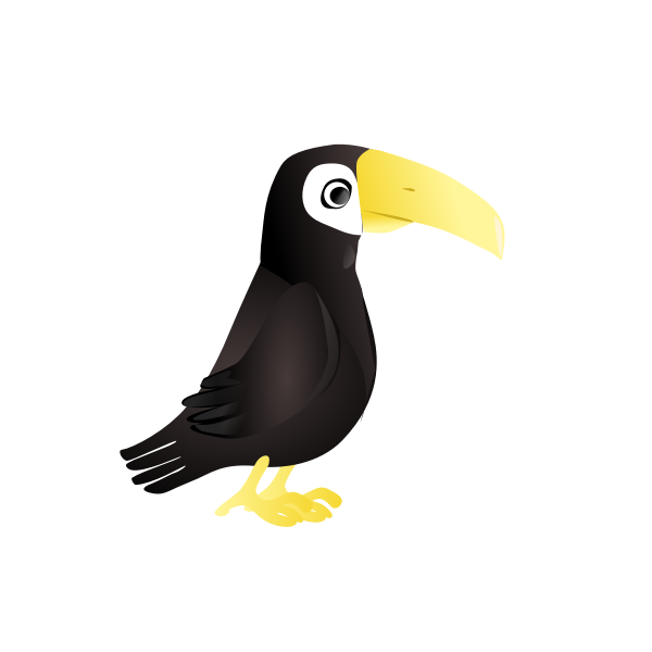 SVG Simple toucan vector illustration