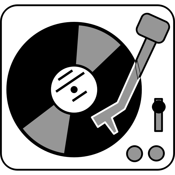 SVG Simple turntable vector clip art