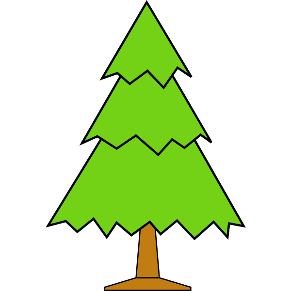 SVG Simple vector Christmas tree
