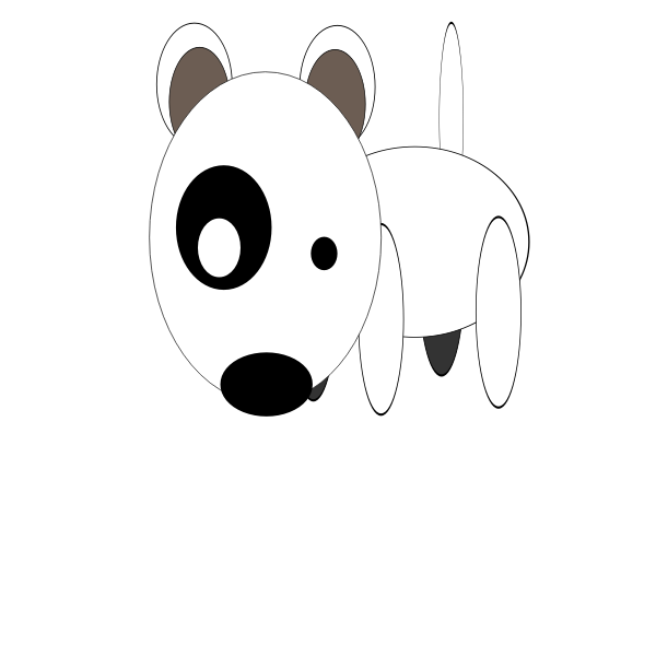 SVG Simple vector drawing of a bullterrier