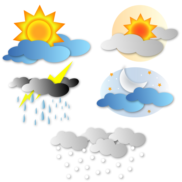 SVG Simple weather icons