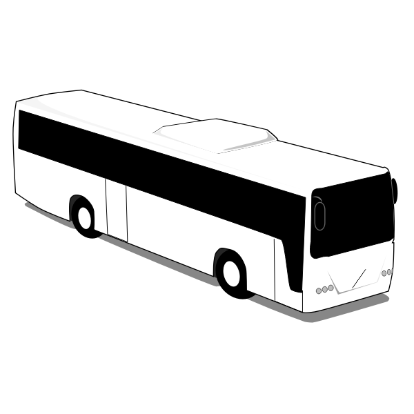 SVG Simple white bus