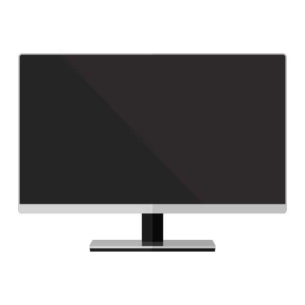 SVG Simple widescreen LED monitor vector image