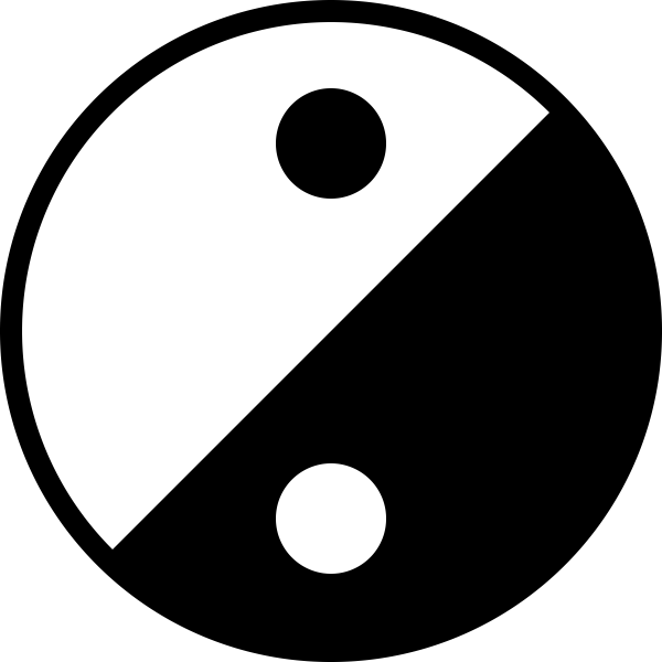 SVG Simple Yin Yang icon