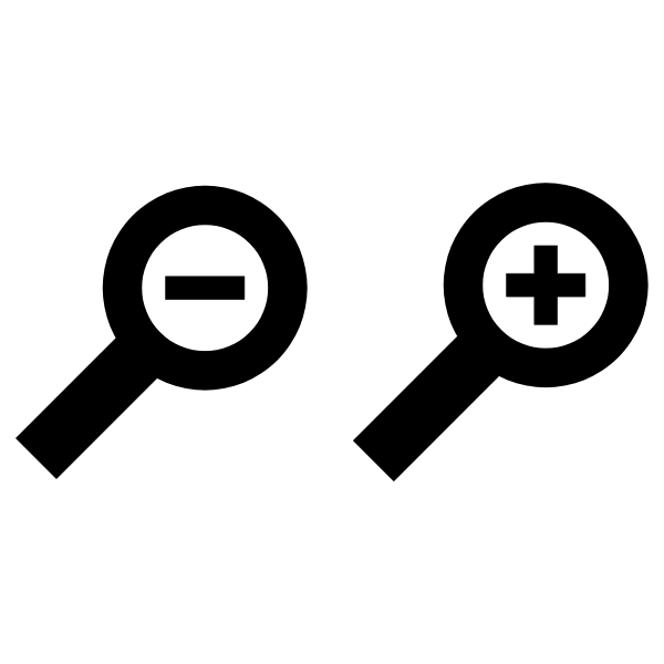 SVG Simple zoom icons