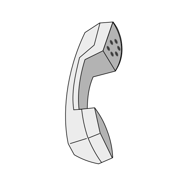 SVG Simplified Telephone Reciever