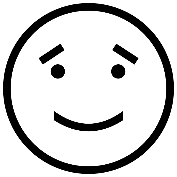 SVG Sincere smiley