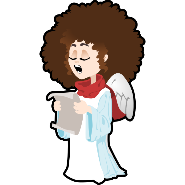 SVG Singing angel