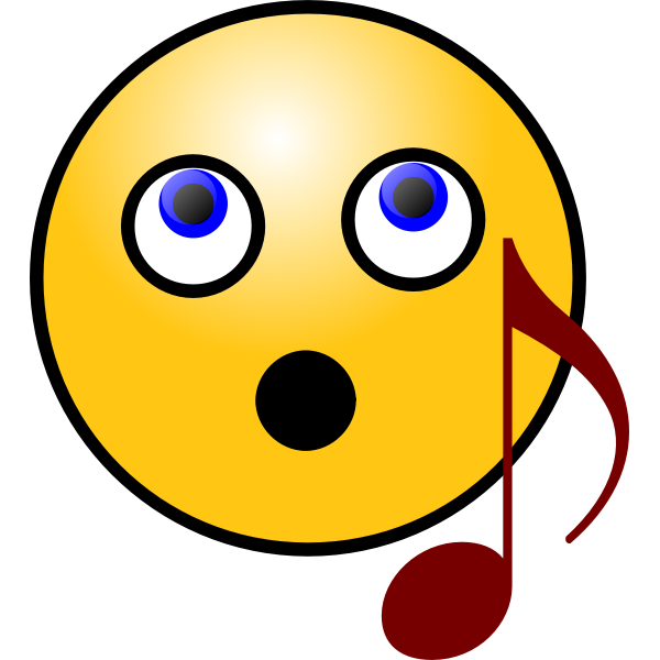 SVG Singing smiley