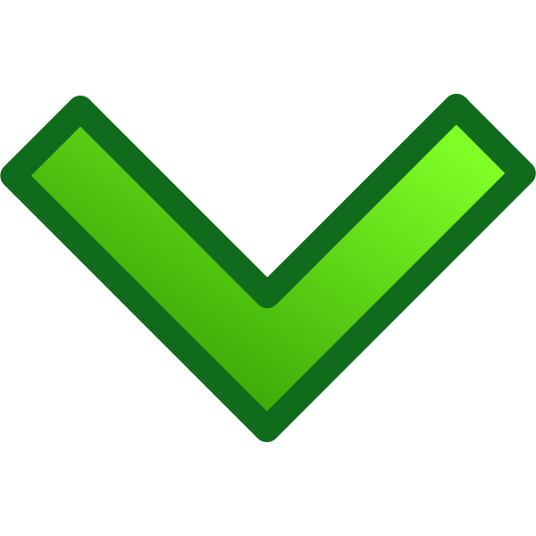 SVG Single arrow pointing down vector clip art