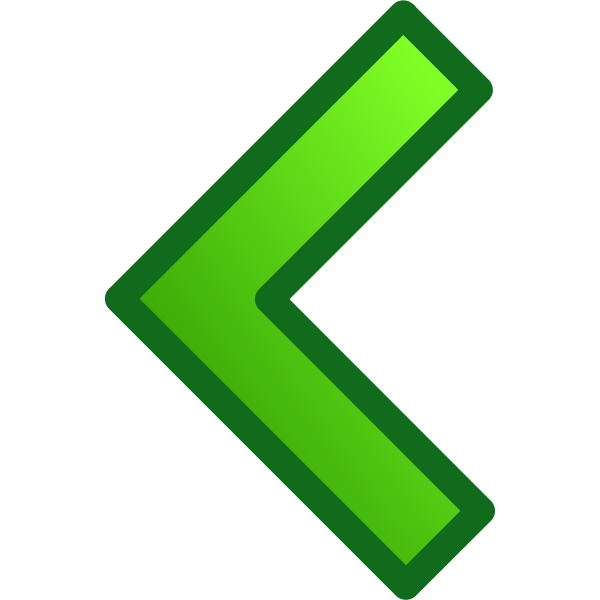 SVG Single arrow pointing left vector graphics