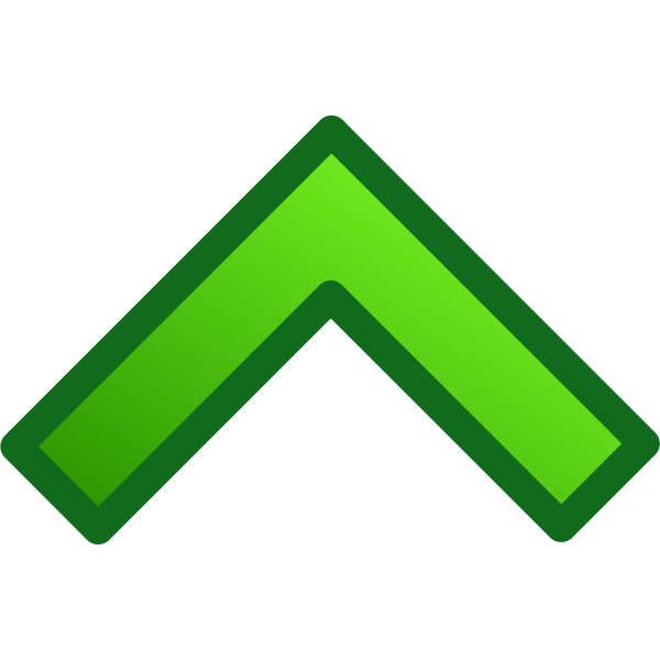 SVG Single arrow pointing up vector drawing