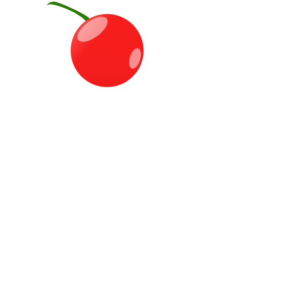 SVG Single cherry vector illustration