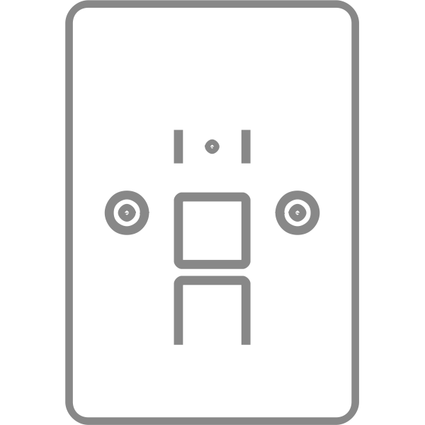 SVG Single Faceplate
