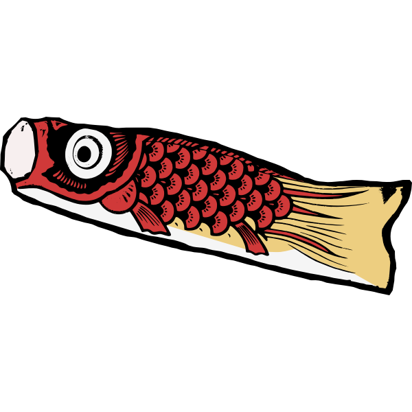 SVG Single koi nobori