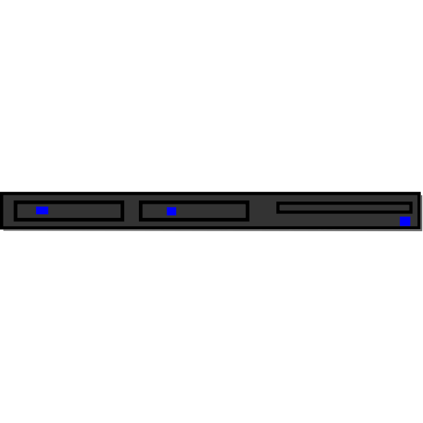 SVG Single network server vector image