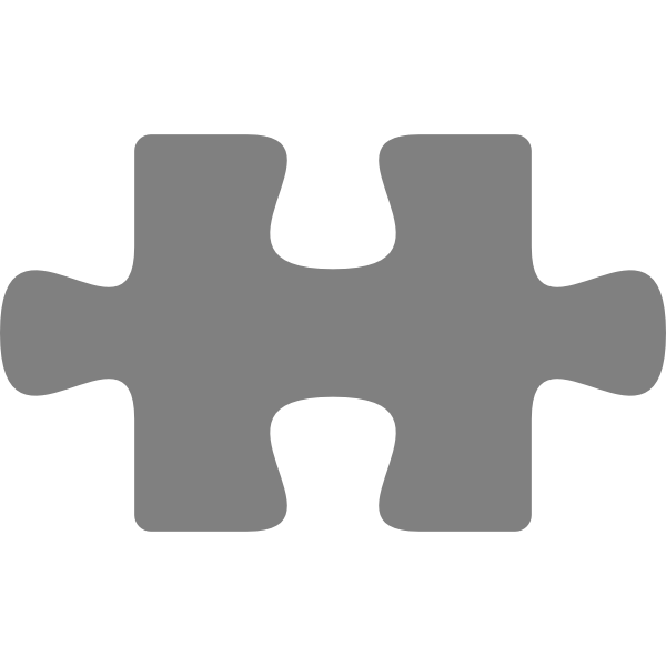 SVG Single puzzle piece